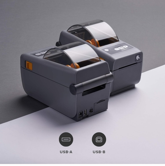 White Zebra ZD410 thermal label printer - used barcode printer - like new - Picture 3 of 6